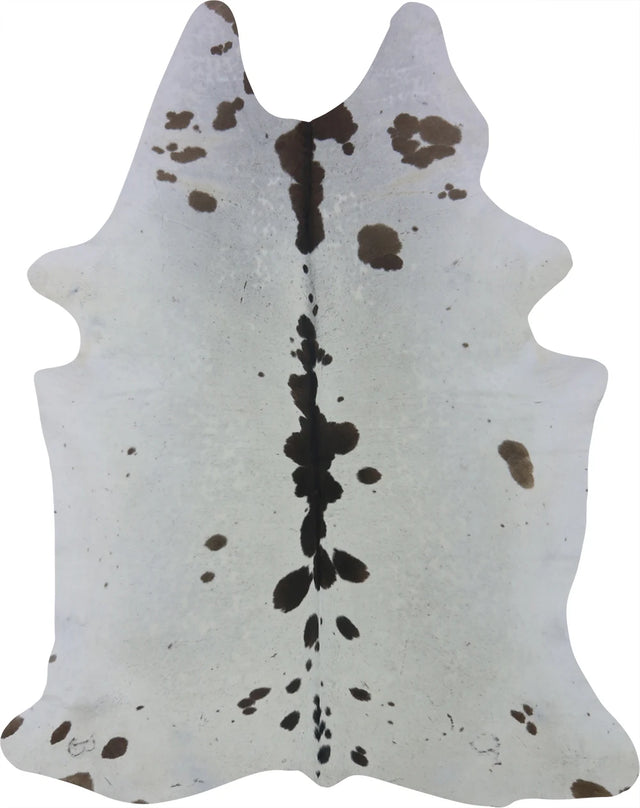 COWHIDE MEDIUM BROWN & WHITE 2.5-3.4M - 220cm  174cm