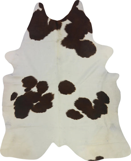 COWHIDE MEDIUM BROWN & WHITE 2.5-3.4M - 235cm  191cm