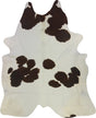 COWHIDE MEDIUM BROWN & WHITE 2.5-3.4M - 235cm  191cm