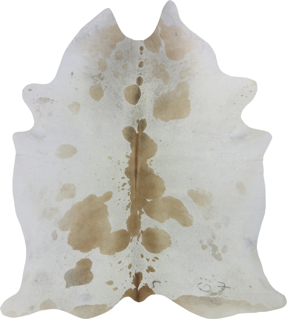 COWHIDE MEDIUM BROWN & WHITE 2.5-3.4M - 215cm  192cm