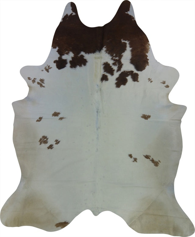 COWHIDE XL BROWN & WHITE 4-4.4M (260cm × 218cm)