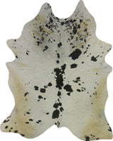 COWHIDE LARGE BLACK & WHITE SPECKLED 3.5-3.9M - 246cm  200cm