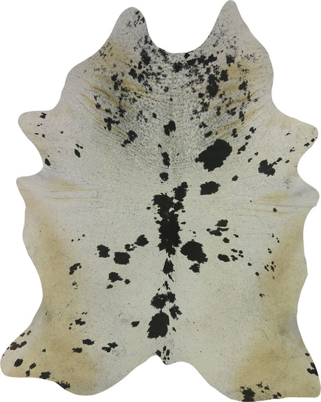 COWHIDE LARGE BLACK & WHITE SPECKLED 3.5-3.9M - 246cm  200cm