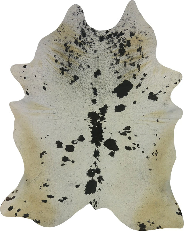 COWHIDE LARGE BLACK & WHITE SPECKLED 3.5-3.9M - 246cm  200cm