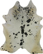 COWHIDE LARGE BLACK & WHITE SPECKLED 3.5-3.9M - 246cm  200cm