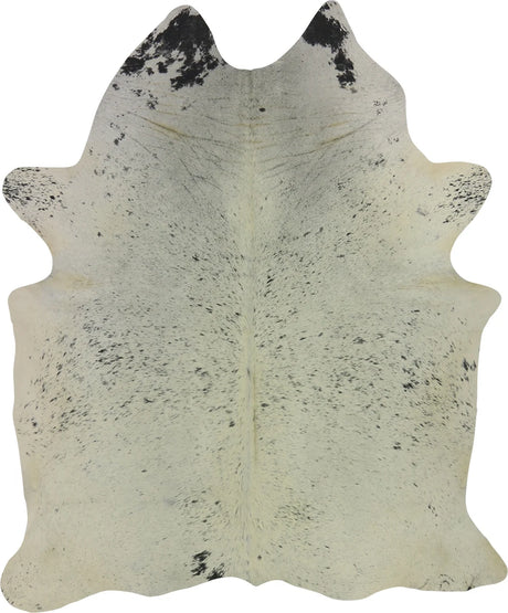COWHIDE LARGE BLACK & WHITE SPECKLED 3.5-3.9M - 227cm  194cm