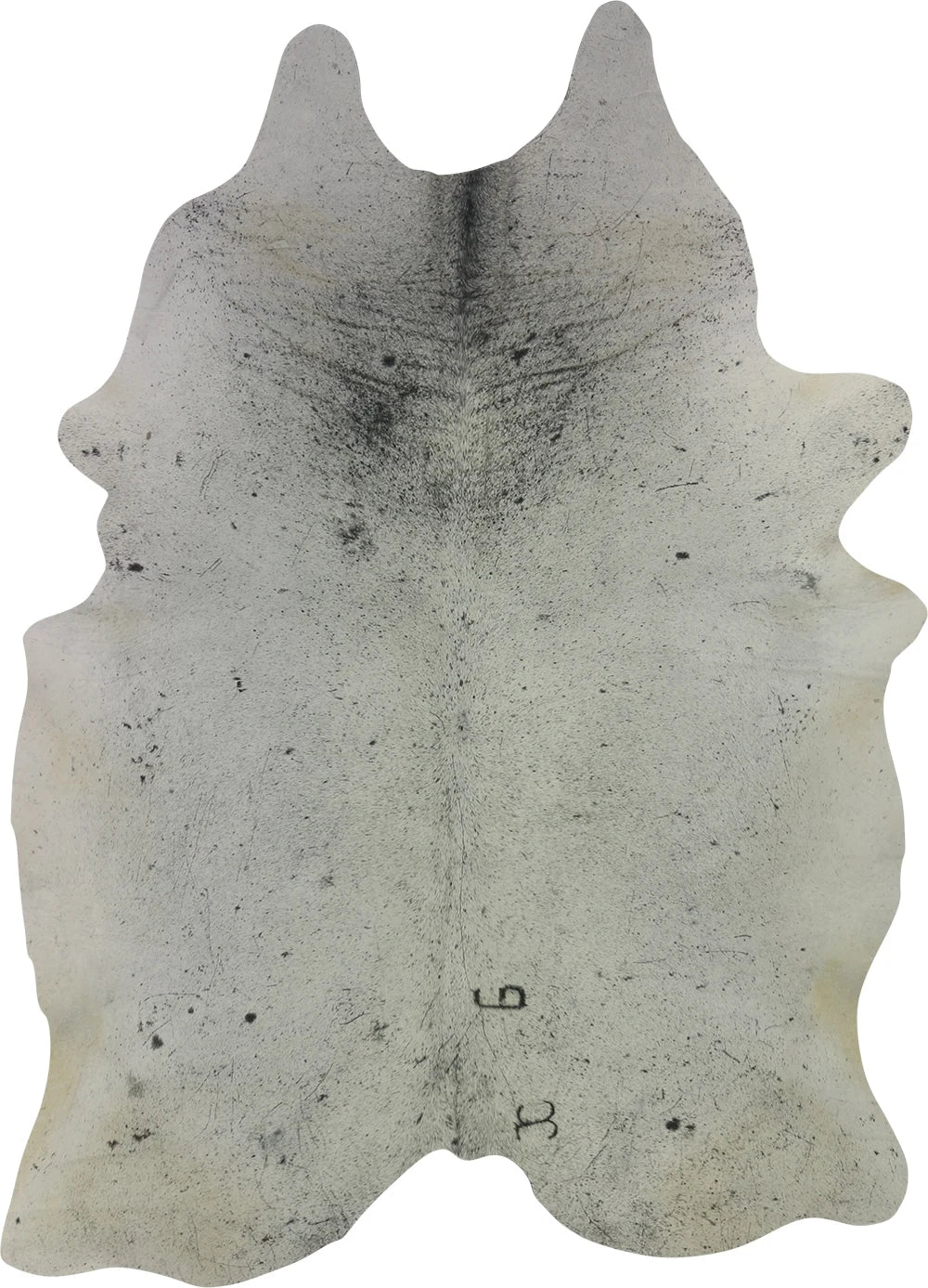 COWHIDE LARGE BLACK & WHITE SPECKLED 3.5-3.9M - 246cm  178cm