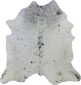 COWHIDE LARGE BLACK & WHITE SPECKLED 3.5-3.9M - 228cm  215cm