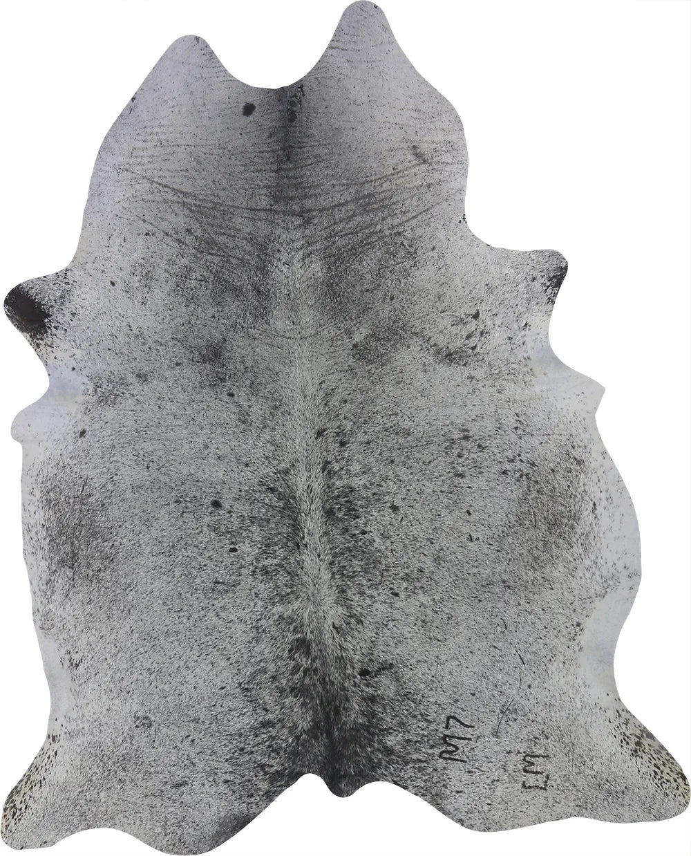COWHIDE LARGE BLACK & WHITE SPECKLED 3.5-3.9M - 240cm  195cm