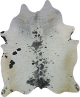 COWHIDE XL BLK & WHT SPECKLED 4-4.4M - 250cm  210cm