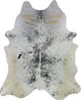 COWHIDE XL BLK & WHT SPECKLED 4-4.4M - 259cm  211cm