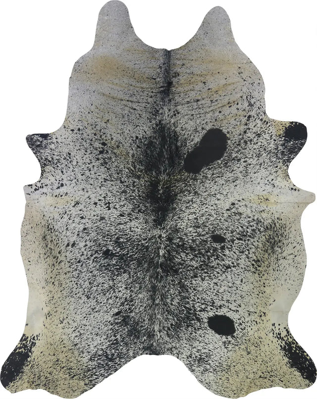 COWHIDE XL BLK & WHT SPECKLED 4-4.4M - 257cm  213cm