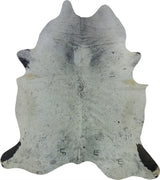 COWHIDE XL BLK & WHT SPECKLED 4-4.4M - 247cm  228cm
