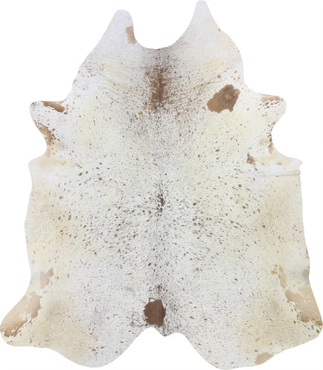 COWHIDE LARGE BROWN & WHITE SPECKLED 3.5-3.99M - 229cm  202cm