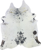 COWHIDE LARGE BROWN & WHITE SPECKLED 3.5-3.99M - 229cm  195cm