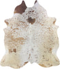 COWHIDE LARGE BROWN & WHITE SPECKLED 3.5-3.99M - 235cm  207cm