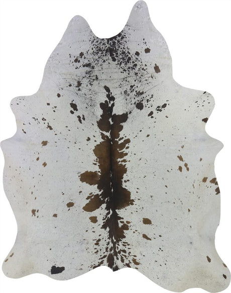 COWHIDE LARGE BROWN & WHITE SPECKLED 3.5-3.99M (239cm × 188cm)