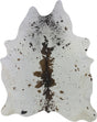COWHIDE LARGE BROWN & WHITE SPECKLED 3.5-3.99M - 239cm  188cm