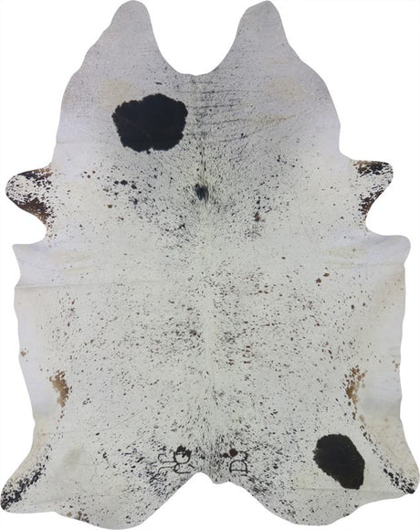 COWHIDE XXL BROWN & WHITE SPECKLED 4.5-4.9M (264cm × 210cm)