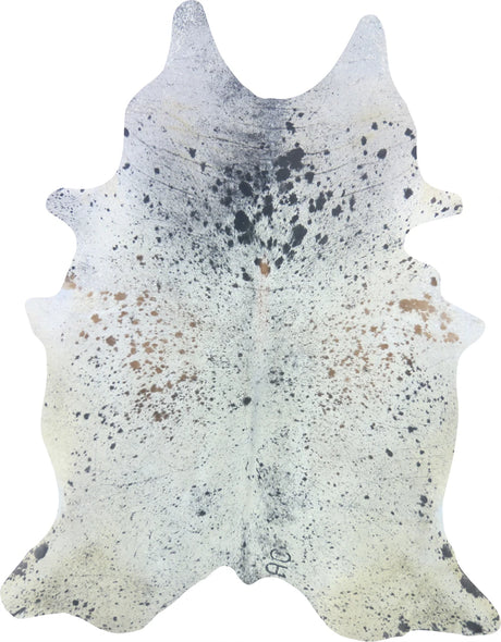COWHIDE XXL BROWN & WHITE SPECKLED 4.5-4.9M - 268cm  218cm