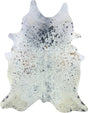 COWHIDE XXL BROWN & WHITE SPECKLED 4.5-4.9M - 268cm  218cm