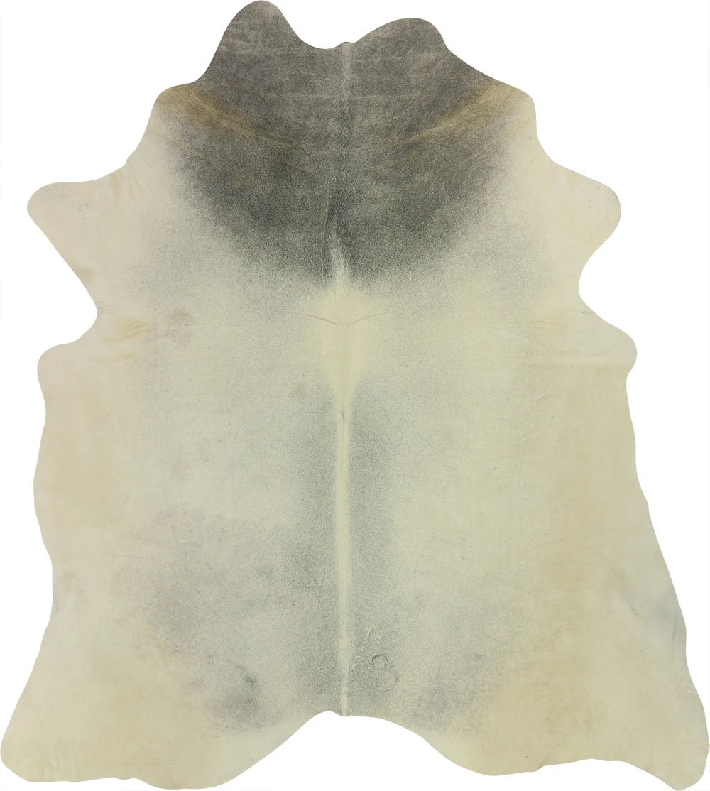 COWHIDE LARGE BEIGE GREY 3.5-3.9M - 217cm  203cm