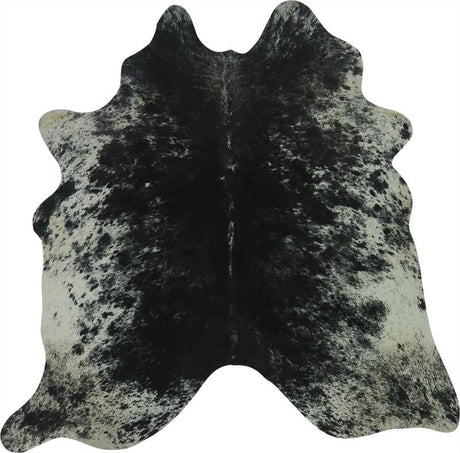 COWHIDE SMALL BLACK & WHITE SPECKLED 2-2.4M (170cm × 177cm)