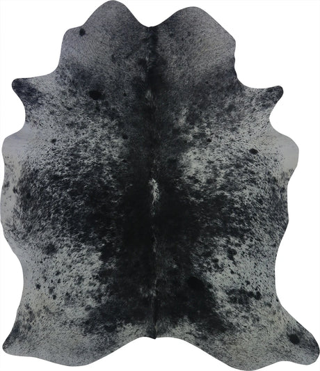 COWHIDE MEDIUM BLACK & WHITE SPECKLED 2.5-3.4M - 195cm  168cm