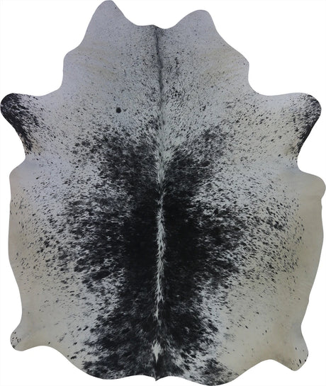 COWHIDE MEDIUM BLACK & WHITE SPECKLED 2.5-3.4M - 200cm  160cm