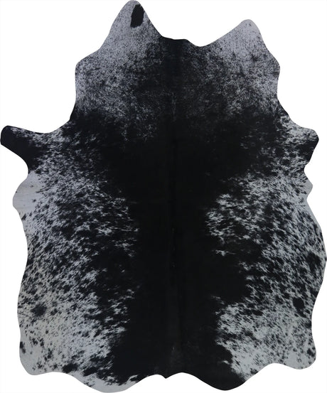 COWHIDE MEDIUM BLACK & WHITE SPECKLED 2.5-3.4M - 189cm  153cm