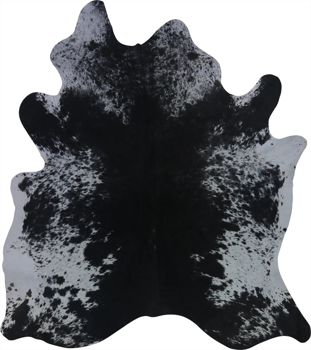 COWHIDE MEDIUM BLACK & WHITE SPECKLED 2.5-3.4M - 196cm  186cm