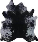 COWHIDE MEDIUM BLACK & WHITE SPECKLED 2.5-3.4M - 196cm  186cm