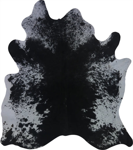 COWHIDE MEDIUM BLACK & WHITE SPECKLED 2.5-3.4M - 196cm  186cm