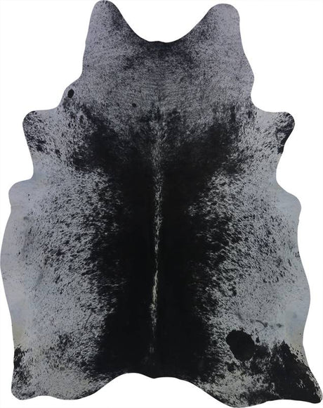 COWHIDE MEDIUM BLACK & WHITE SPECKLED 2.5-3.4M (213cm × 166cm)