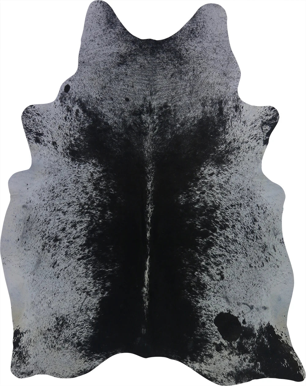 COWHIDE MEDIUM BLACK & WHITE SPECKLED 2.5-3.4M - 213cm  166cm