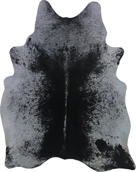 COWHIDE MEDIUM BLACK & WHITE SPECKLED 2.5-3.4M - 213cm  166cm