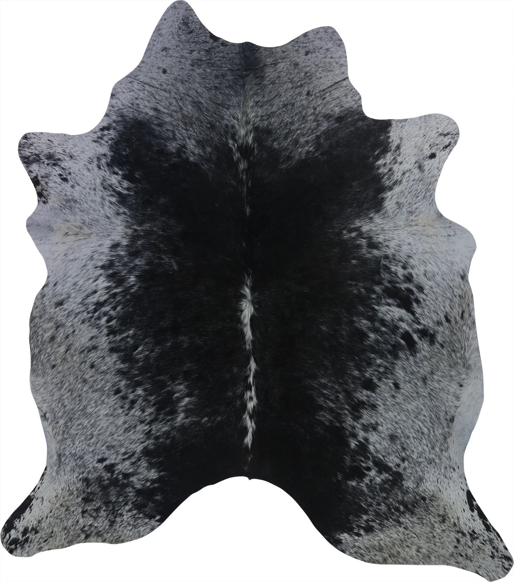 COWHIDE MEDIUM BLACK & WHITE SPECKLED 2.5-3.4M - 195cm  186cm
