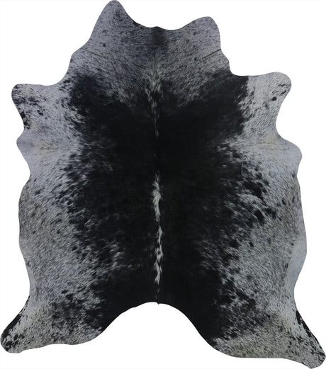 COWHIDE MEDIUM BLACK & WHITE SPECKLED 2.5-3.4M - 195cm  186cm