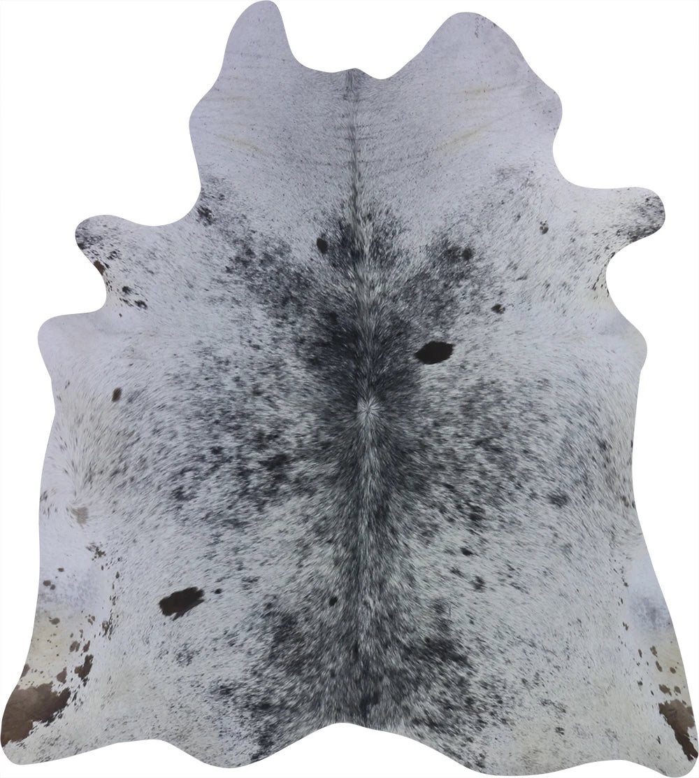 COWHIDE MEDIUM BROWN & WHITE SPECKLED 2.5-3.4M - 199cm  185cm