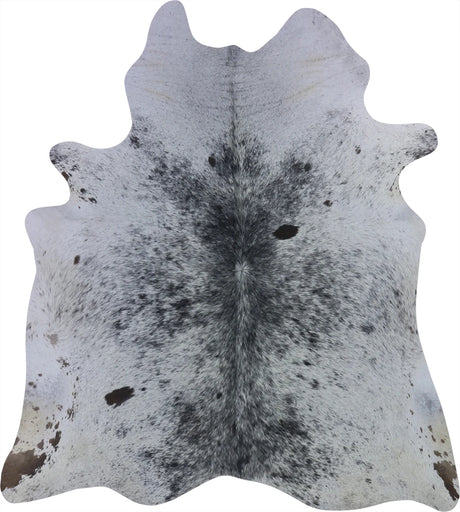 COWHIDE MEDIUM BROWN & WHITE SPECKLED 2.5-3.4M - 199cm  185cm