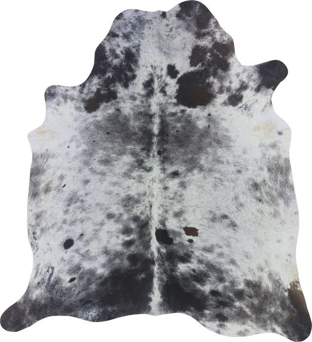 COWHIDE MEDIUM BROWN & WHITE SPECKLED 2.5-3.4M - 198cm  184cm