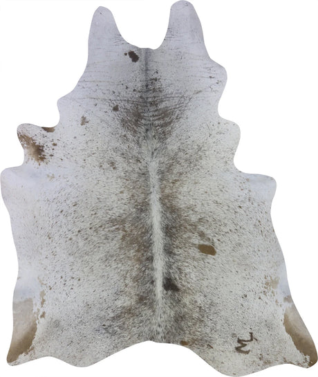COWHIDE MEDIUM BROWN & WHITE SPECKLED 2.5-3.4M - 220cm  184cm