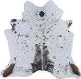 COWHIDE MEDIUM BROWN & WHITE SPECKLED 2.5-3.4M - 197cm  203cm