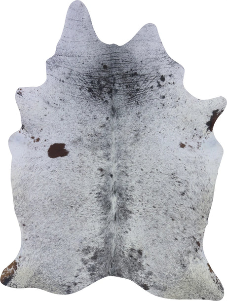 COWHIDE MEDIUM BROWN & WHITE SPECKLED 2.5-3.4M - 196cm  162cm