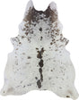 COWHIDE MEDIUM BROWN & WHITE SPECKLED 2.5-3.4M - 209cm  170cm