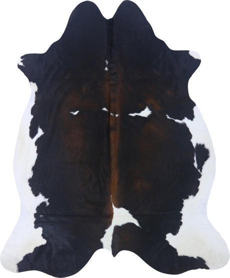 COWHIDE MEDIUM BLACK/BROWN & WHITE REDDISH 2.5-3.4M (231cm × 190cm)