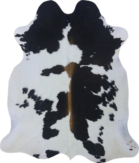 COWHIDE MEDIUM BLACK/BROWN & WHITE REDDISH 2.5-3.4M (213cm × 183cm)