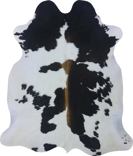 COWHIDE MEDIUM BLACK/BROWN & WHITE REDDISH 2.5-3.4M - 213cm  183cm