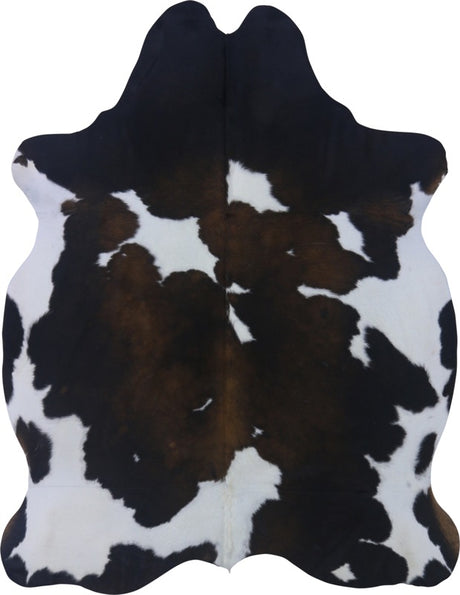 COWHIDE MEDIUM BLACK/BROWN & WHITE REDDISH 2.5-3.4M (225cm × 173cm)