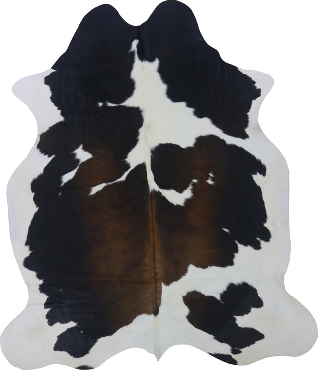 COWHIDE MEDIUM BLACK/BROWN & WHITE REDDISH 2.5-3.4M (214cm × 184cm)